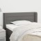 vidaXL Tăblie de pat cu aripioare gri &icirc;nchis 83x16x78/88 cm textil 3118883