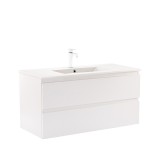 Dulap inferior Vario Forte 100 cu lavoar alb-alb