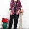 Compleu Elegant din 3 piese Atlanta Fucsia - 46Marimea