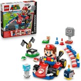 LEGO&reg; Super Mario - Mario Kart&trade; &ndash; LEGO&reg; Mario&trade; interactiv si Standard Kart 72043, 278 piese