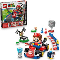 LEGO&reg; Super Mario - Mario Kart&trade; &ndash; LEGO&reg; Mario&trade; interactiv si Standard Kart 72043, 278 piese