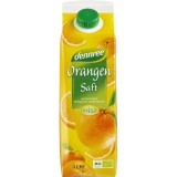 Suc de portocale ecologic Dennree 1L, fara zaharuri adaugate, bogat in Vitamina C