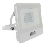 REFLECTOR LED SMD 20W 400K IP65 CU SENZOR MISCARE - ALB, V-TAC
