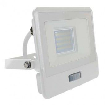 REFLECTOR LED SMD 20W 400K IP65 CU SENZOR MISCARE - ALB foto