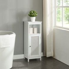 Dulap mediu baie Karls&amp;oslash;y 80x30x28cm alb [en.casa] HausGarden Leisure foto
