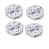 Set 4 Capace Roti Peugeot 60mm Argintiu 3008 508 408 308 307 - Calitate Superioara