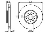Disc frana VOLVO V70 II (SW) (2000 - 2007) BOSCH 0 986 478 494