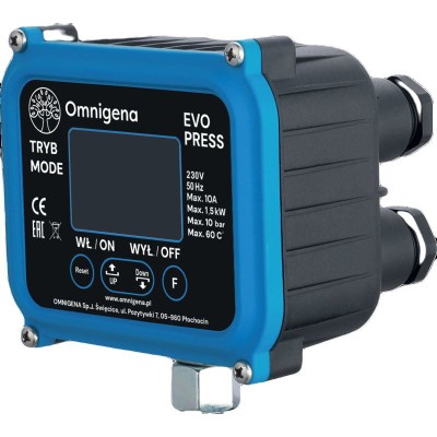 Presostat electronic Evo Press cu 2 cabluri cu mufa si priza pe cablu, Omnigena OM0213 foto
