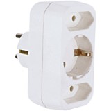 Multistecker Vision Touch 307.1902, 1 priza Schuko + 2 prize Euro, Alb
