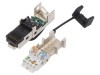 Mufă RJ45 Cat 6a Ecranat Aurit 8p8c
