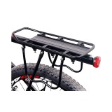 Portbagaj tija sa bicicleta Trizand 14851 din aliaj aluminiu, 55 x 14,5 cm, negru, sarcina 50 kg