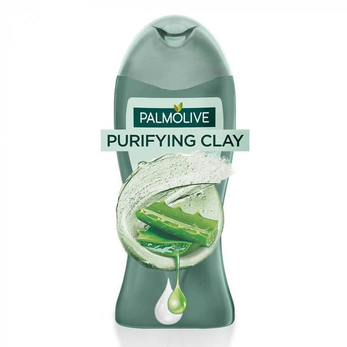 Gel de Dus PALMOLIVE Clay Aloe, 500 ml, Argila si Aloe Vera, Gel de Dus 500 ml, Gel de Dus Palmolive, Gel de Dus Hidratant, Geluri de Dus Hidratante,