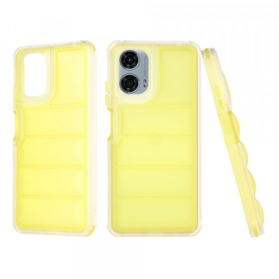 Husa pentru Motorola Moto G24 Power, Techsuit, Wave Shield, Galbena foto