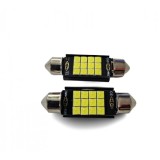 Led Sofit 12 smd -3030 , 39 MM 12V , Alb