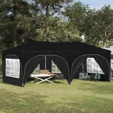 vidaXL Cort de Petrecere Pop-up Negru 575 x 288 x 245 cm 42019909