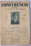 CONFERENCIA , JOURNAL DE L ' UNIVERSITE DES ANNALES , Aout 1929