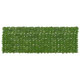 vidaXL Ecran de balcon cu frunze Verde și galben 300 x 100 cm 42040643