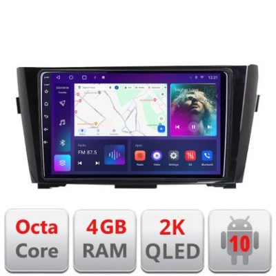 Navigatie Nissan Qashqai/X-Trail 2013- C-353 Android Octa Core Ecran 2K QLED GPS 4G 4+32GB 360 KIT-353+EDT-E409-2K CarStore Technology foto