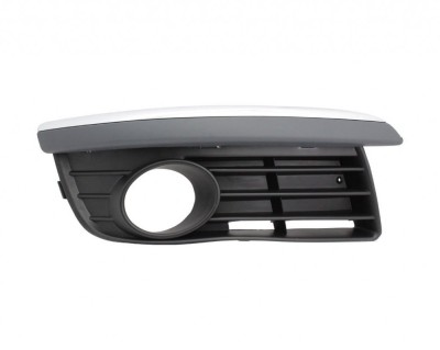 Grila bara fata Vw Jetta, Vw Golf V Variant 1K 2005-2010, Dreapta, capac proiector ceata complet cu element cromat 1K0853666E foto
