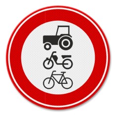 interdicție de circulație pentru autovehiculele care nu pot circula cu o viteză mai mare de 25 km/h din aluminiu foto