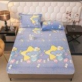 Cumpara ieftin Husa de Pat Cocolino cu Elastic + 2 Fete de Perna - JO776 Cactus Roz