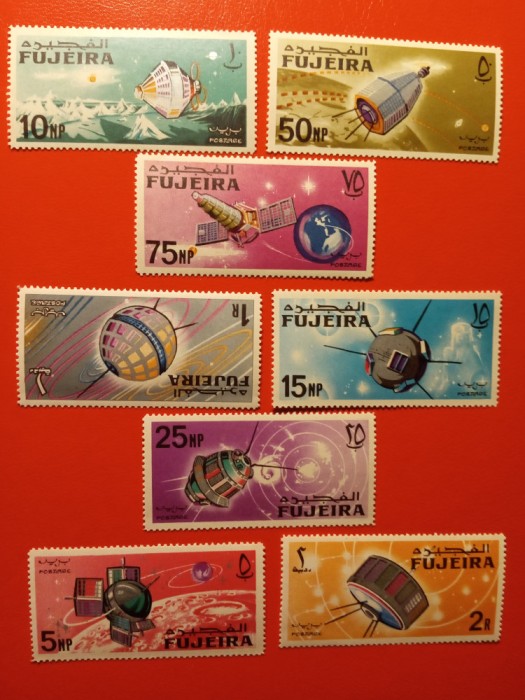 FUJEIRA, SPACE - SERIE COMPLETĂ MNH