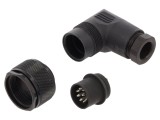 Conector M16, mufă tată 8 pini, 5A, 60V, IP67 - BINDER