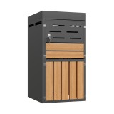 Dulap exterior multifuncțional 2-&icirc;n-1, Gri | Aosom Romania