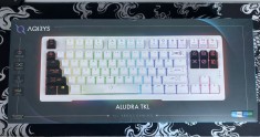 Tastatura Gaming Aqirys Aludra TKL, Gateron G Pro 2.0 Red, Alb