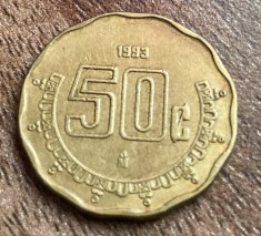C50 - Moneda foarte veche - Mexic - 50 centavos - 1993