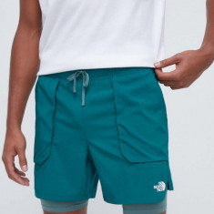 The North Face pantaloni scurti sport Sunriser barbati, culoarea verde