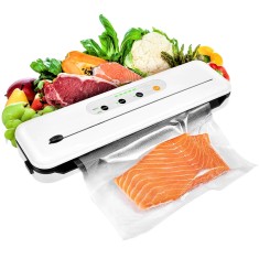 Aparat electric de etansare sub vid,110 W, Vac &amp; Seal, Utilizare umeda si uscata,10 pungi incluse