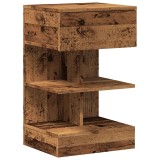 Noptiera Lemn Vechi 40x35x65 cm Lemn prelucrat, DKD Home Decor