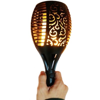 Torta LED cu panou solar, efect de flacara, design oriental, 79cm inaltime foto