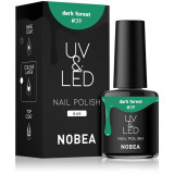 NOBEA UV &amp; LED Nail Polish unghii cu gel folosind UV / lampă cu LED glossy culoare Dark forest #39 6 ml