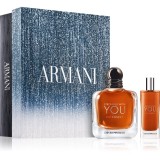 Armani Emporio Stronger With You Intensely set cadou pentru bărbați