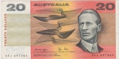 Australia 20 Dollars dolari ND (1984-1989) VF