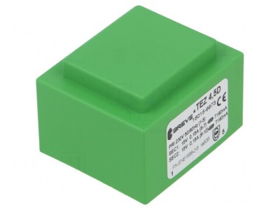 Transformator &amp;icirc;ncapsulat 4,5VA 230V 15V 150mA foto