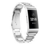 Cumpara ieftin Curea metalica Edman 3Z pentru Fitbit Charge 3 / 4, Argintiu