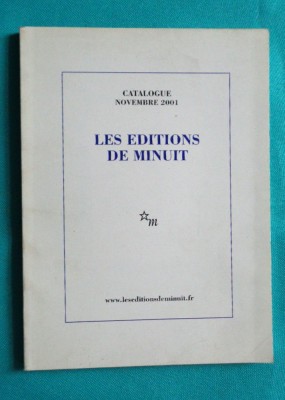 Les editions De minuit &amp;ndash; Catalog editorial foto