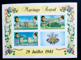 Comores 1982 Regalități nunta regala Lady Diana &amp; Charles neștampilată
