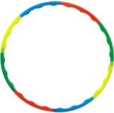Hula Hoop Copii Adulti, Syamag, Multicolor, Asamblabil, Diametru Ajustabil 60/70/80 cm, 8 Piese, Jucarie Fitness