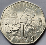 50 pence 2020 Isle of Man/ Insula Man, Celebrations on the Isle of Man, km#1671, Europa
