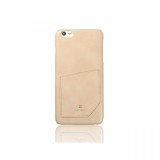 Carcasa iPhone 6 Plus Just Must Chic Beige (cu buzunar)
