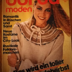 Burda revista moda vintage cu tipare anii 80