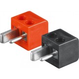 Set 2 buc conector/mufa pentru difuzor tata cu surub, Goobay G11250
