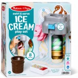 Set de joaca inghetata Melissa &amp; Doug cu aparat de servire, 8 piese