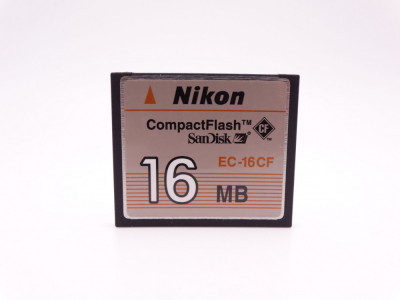 Card memorie Compact Flash CF 16 MB Nikon SanDisk foto