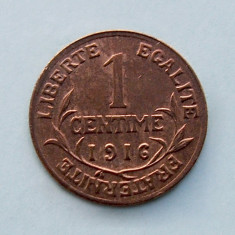 FRANTA - 1 Centime 1916 foto