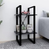 VidaXL Bibliotecă cu 2 rafturi, gri, 40x30x70 cm, PAL 806409